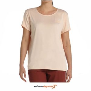 CAMISETA MUJER +8000 ACACIA | NARANJA PASTEL TEJ.BICOLO