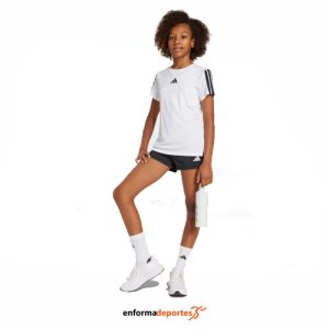 CAMISETA JUNIOR ADIDAS JG TR-ES 3S TEE | WHITE/BLACK
