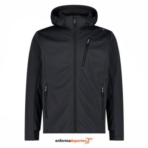 SOLFSHELL HOMBRE CAMPAGNOLO JACKET ZIP HOOD | NERO