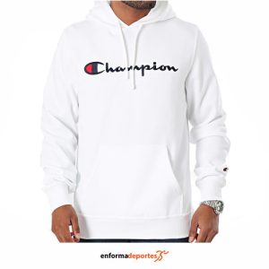 SUDADERA HOMBRE CHAMPION HOODED SWEATSHIRT | WHT