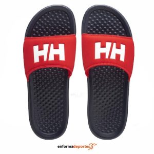 CHANCLAS HOMBRE HELLY HANSEN SLIDE | NAVY / ALERT RED
