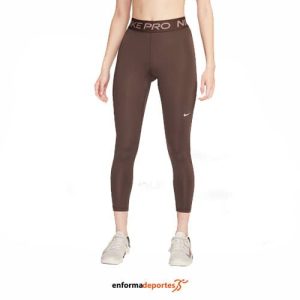 MALLA MUJER NIKE PRO 365 MID-RISE 7/8 | BAROQUE BROWN/WHITE