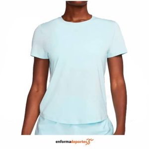 CAMISETA MUJER NIKE SPORTSWEAR CLUB ESSENTIALS | GLACIER BLUE/WHITE