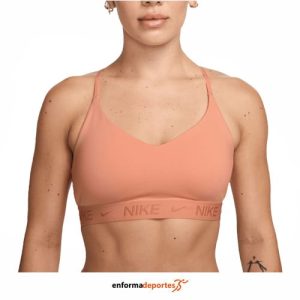 Top mujer Nike Indy Light Support Pad | APRICOT AGATE/APRICOT AGA