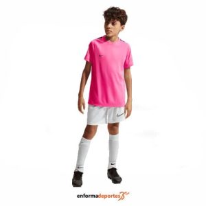 Camiseta Junior Nike Dri-Fit | PINKSICLE/BLACK/BLACK/BLA