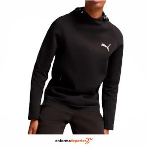 SUDADERA PUMA EVOSTRIPE HOODIE DK DARK OLIVE | BLACK