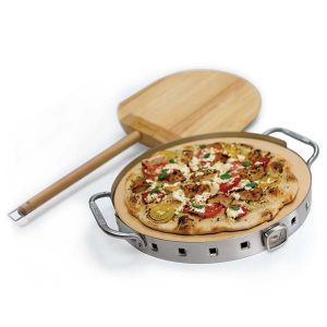 Piedra de Pizza con base de acero inoxidable con pala pizzera Broil King