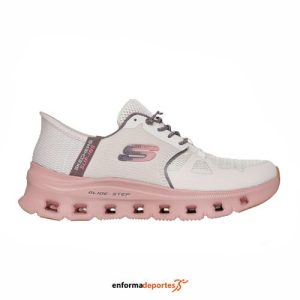 Zapatilla Mujer Skechers Glide-Step Pro | TAUPE MESH/MULTI TRIM