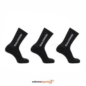 Calcetines Salomon Everyday Crew | BLACK/BLACK/BLACK