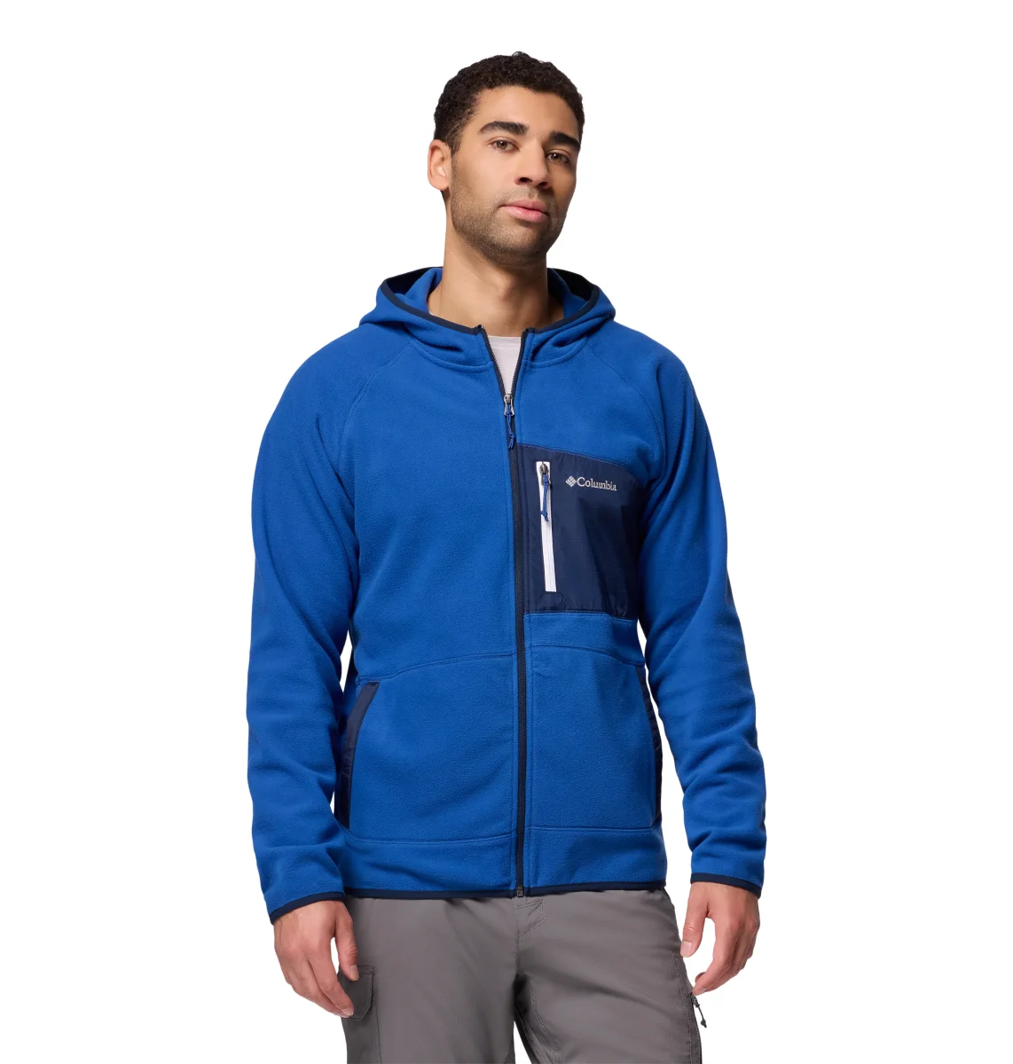 Chamarra polar para hombre Columbia Fast Trek Overlay Hooded Full Zip