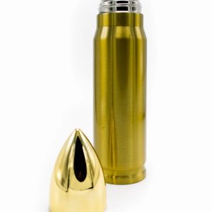 Termo Caliber Con Forma De Bala 500 Cc de Acero Inoxidable